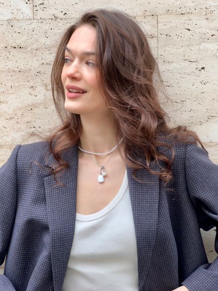 Комплект "ланцюг Emili + basic pearls" 0088 фото